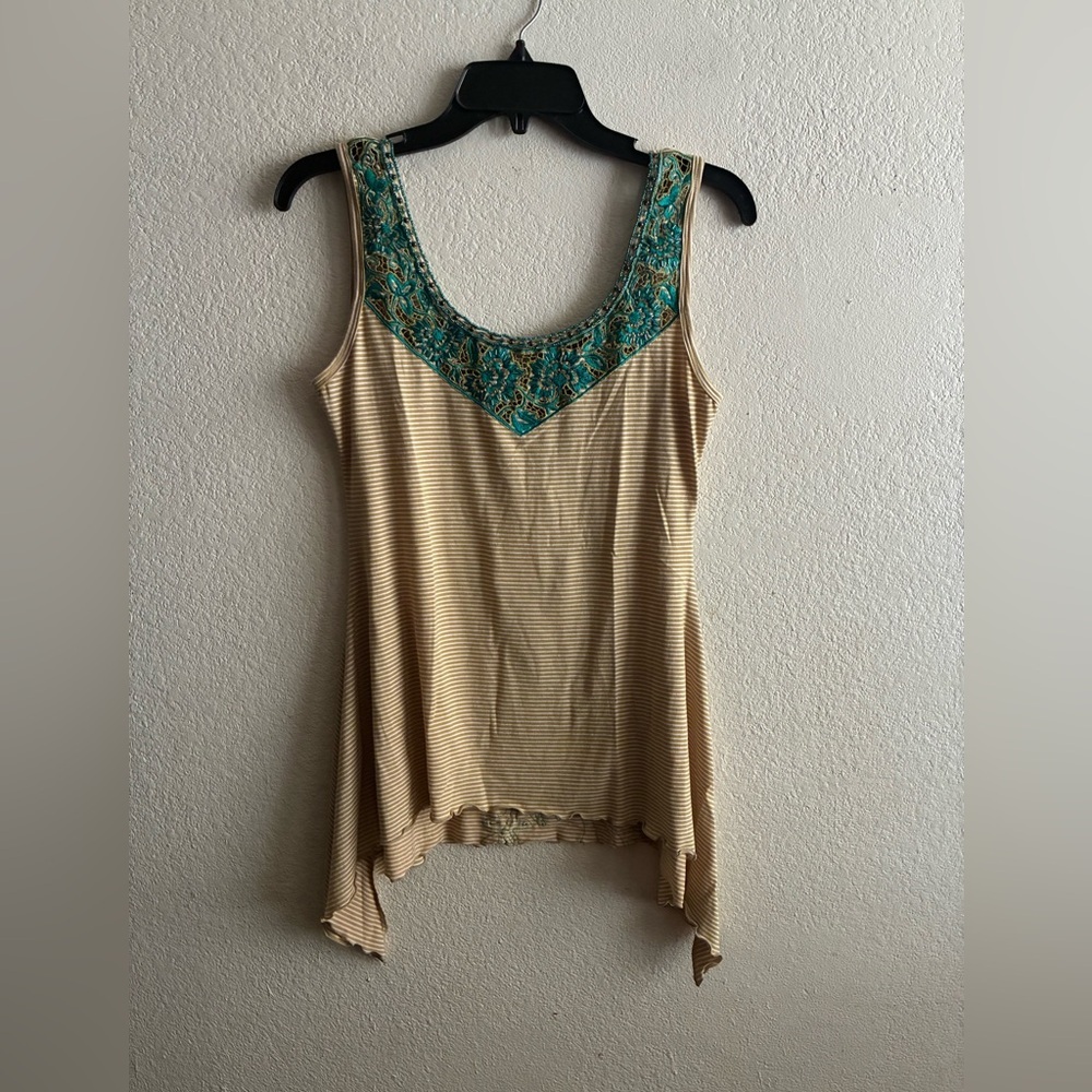 🆕Krista Lee Y2K Stylish Embroidered Sequins Top S🆕